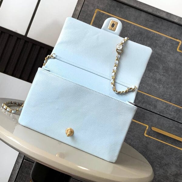CHANEL Small Flap Bag(high-end grade) Lake Blue - Image 6