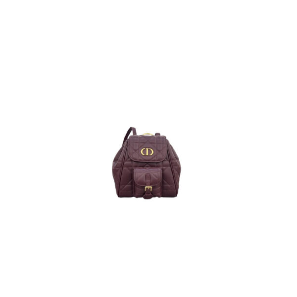 Small Dior Caro Backpack(High-end Grade) Red