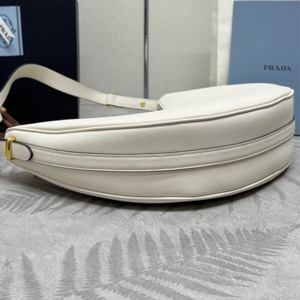 Prada Large leather shoulder bag Beige - Image 5