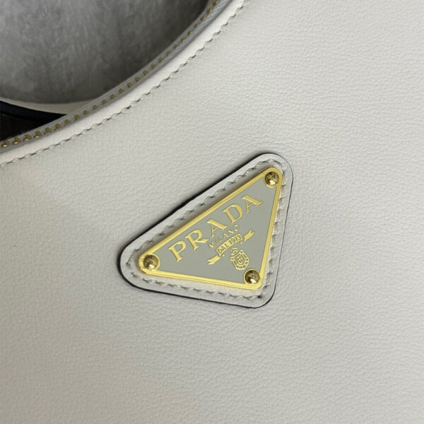 Prada Large leather shoulder bag Beige - Image 6
