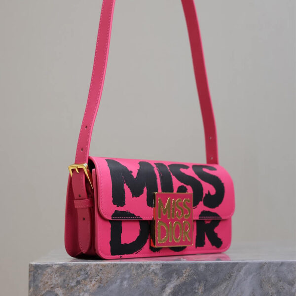 Miss Dior Flap Bag Pink - Image 3