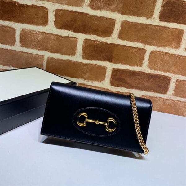 Gucci Horsebit 1955 Wallet With Chain black - Image 7