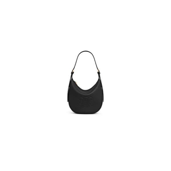 CELINE HELOÏSE TRIOMPHE SMALL BAG IN SOFT CALFSKIN black