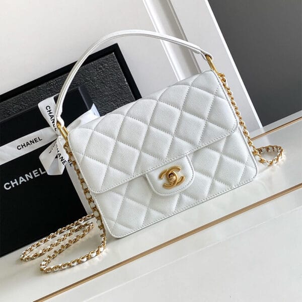 Chanel Small Handbag Lake Blue - Image 2
