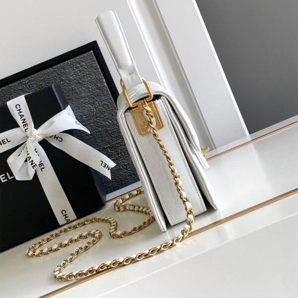 Chanel Small Handbag Lake Blue - Image 3