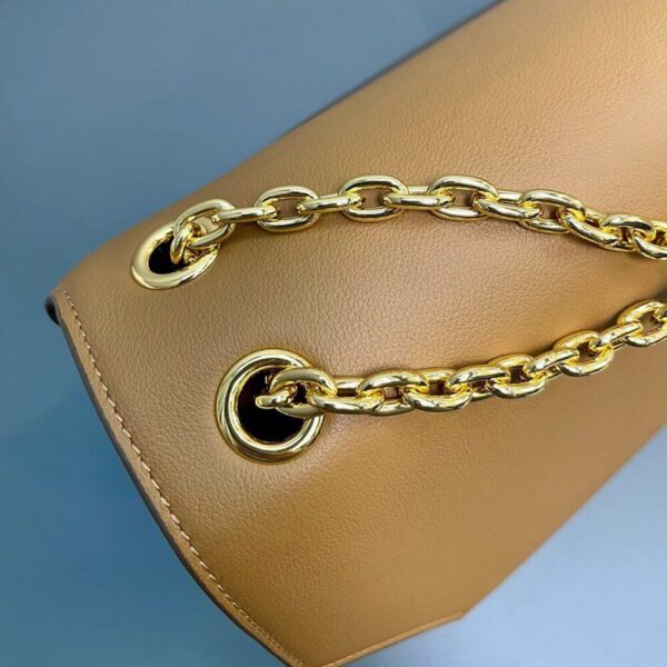 Prada Medium leather shoulder bag (High-end Grade) Khaki - Image 6