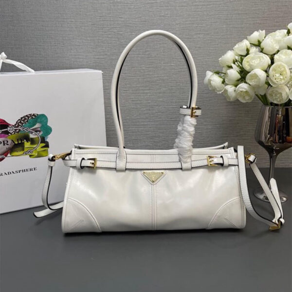 Prada Medium leather handbag(high-end grade) Beige - Image 2