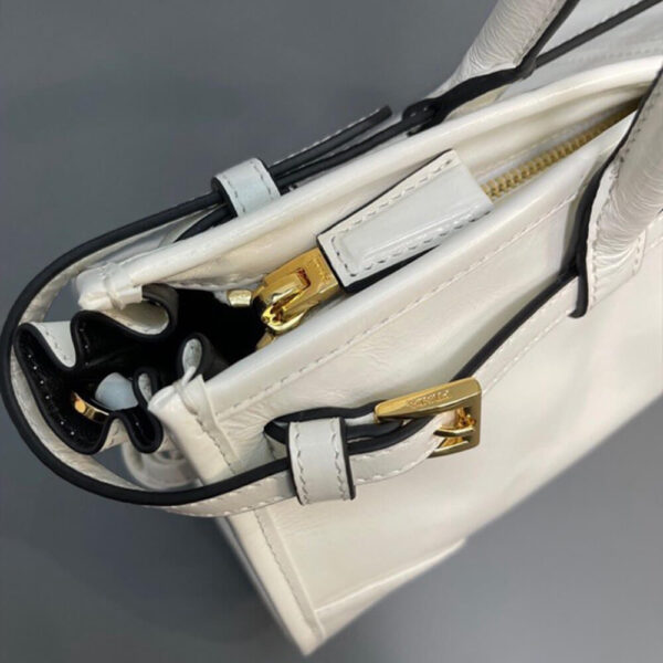 Prada Medium leather handbag(high-end grade) Beige - Image 7