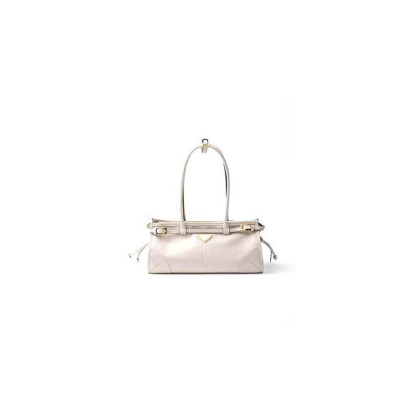 Prada Medium leather handbag(high-end grade) Beige