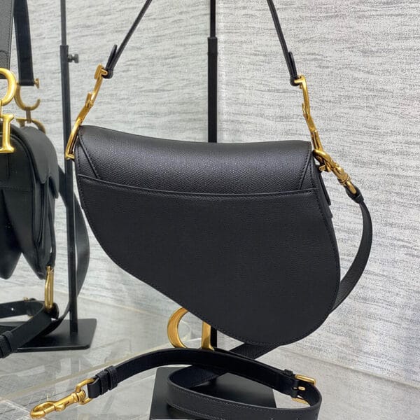 Dior Saddle Bag with Strap black - Image 4
