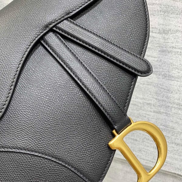 Dior Saddle Bag with Strap black - Image 6