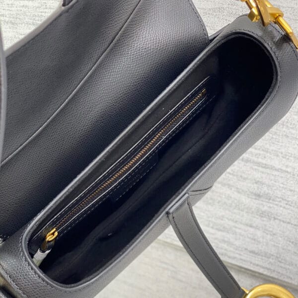 Dior Saddle Bag with Strap black - Image 8