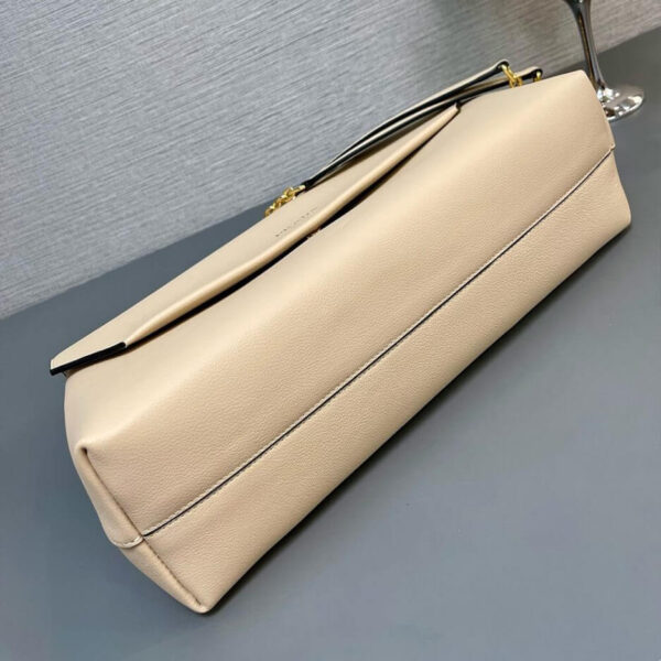Prada Medium leather shoulder bag (High-end Grade) Beige - Image 5