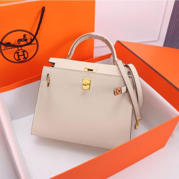 Hermes Kelly 25 Beige - Image 3