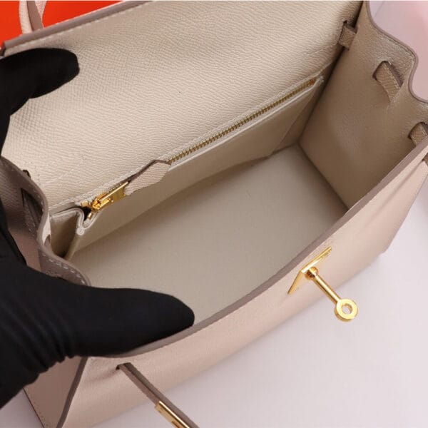 Hermes Kelly 25 Beige - Image 8