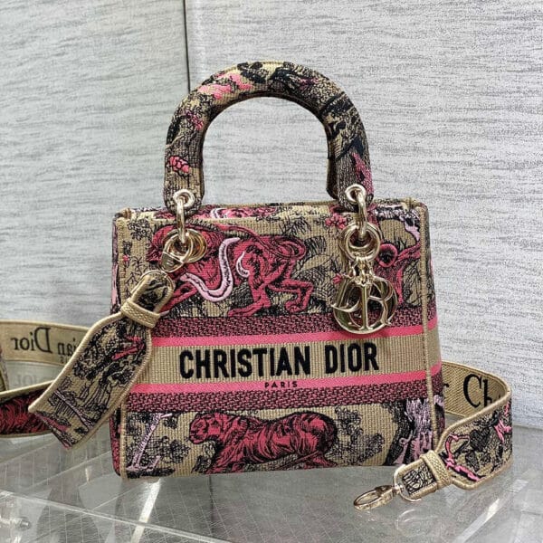 Dior Medium Dioriviera Lady D-Lite Bag Medium grey - Image 2