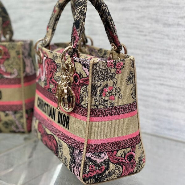 Dior Medium Dioriviera Lady D-Lite Bag Medium grey - Image 3