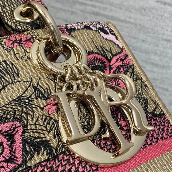 Dior Medium Dioriviera Lady D-Lite Bag Medium grey - Image 6