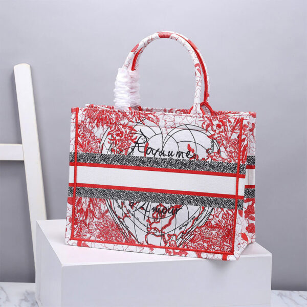 SMALL DIOR BOOK TOTE Beige - Image 4