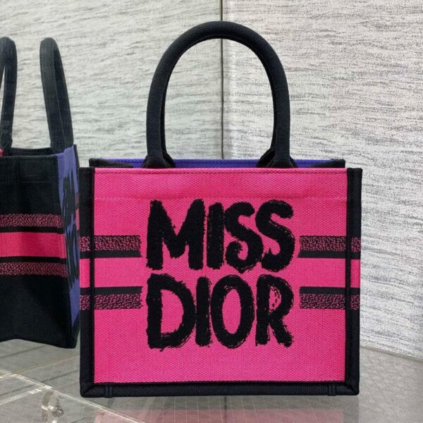 Small Dior Book Tote Pink - Image 2