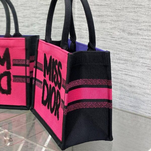 Small Dior Book Tote Pink - Image 3