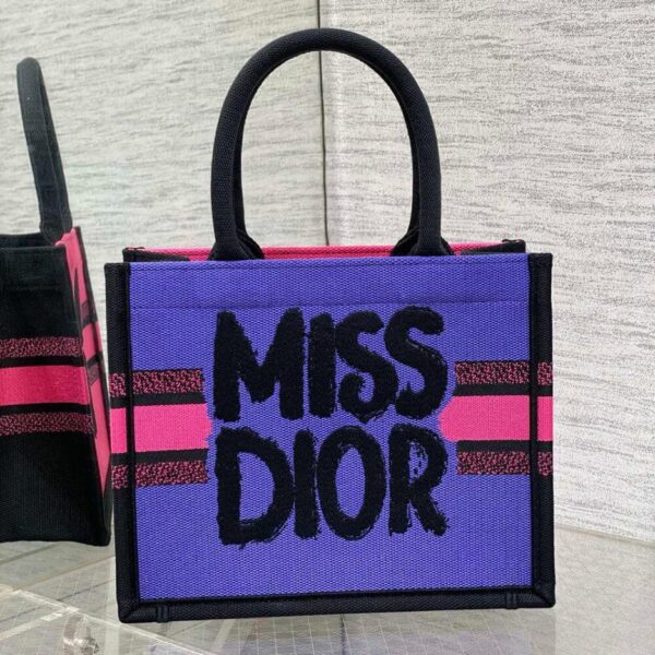 Small Dior Book Tote Pink - Image 4