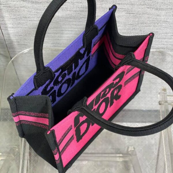 Small Dior Book Tote Pink - Image 8