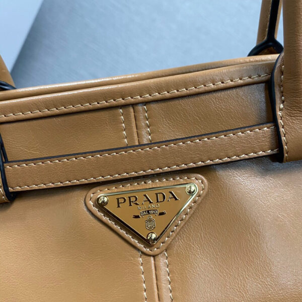 Prada Medium leather handbag(high-end grade) Lake Blue - Image 6