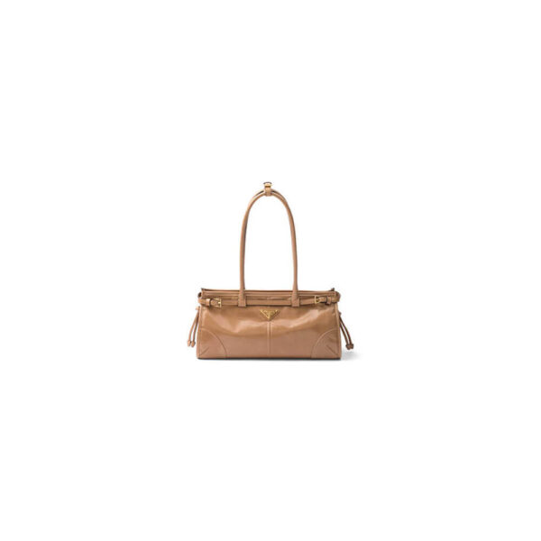 Prada Medium leather handbag(high-end grade) Lake Blue