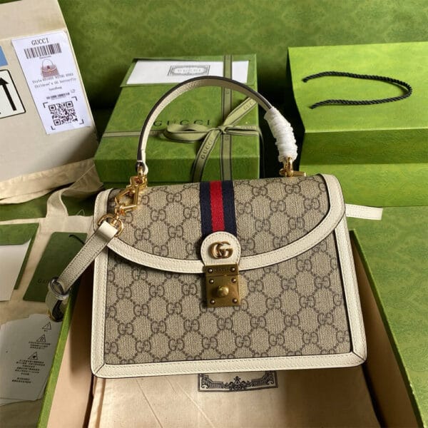 Gucci Ophidia small top handle bag Beige - Image 2