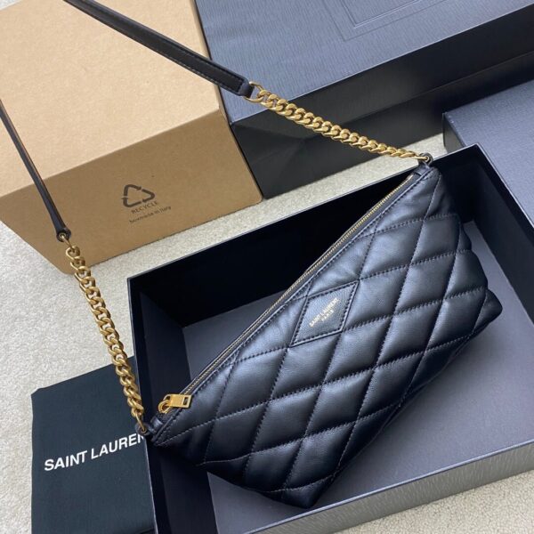 YSL MINI BAG IN QUILTED LAMBSKIN black - Image 5