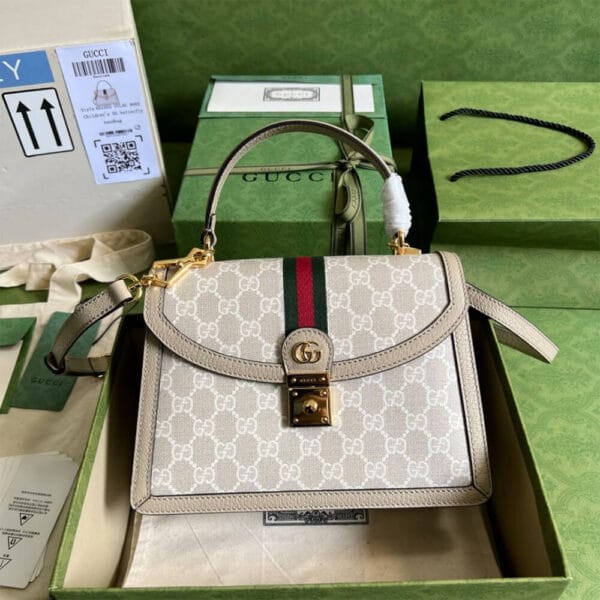 Gucci Ophidia small top handle bag Beige - Image 2