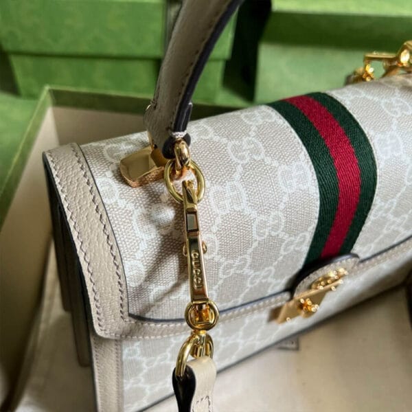 Gucci Ophidia small top handle bag Beige - Image 4