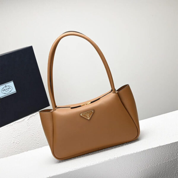 Prada Medium leather handbag Khaki - Image 2