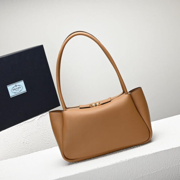 Prada Medium leather handbag Khaki - Image 4