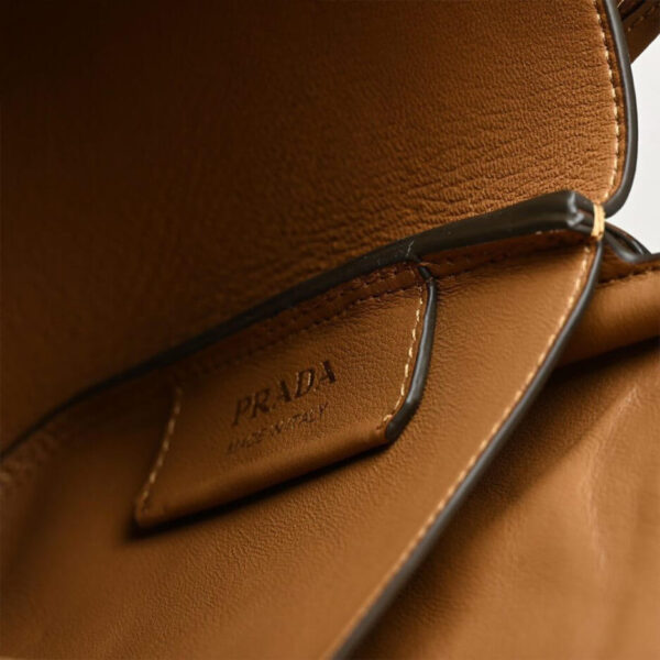 Prada Medium leather handbag Khaki - Image 7
