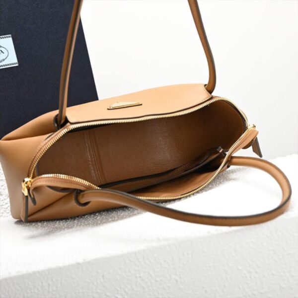 Prada Medium leather handbag Khaki - Image 8