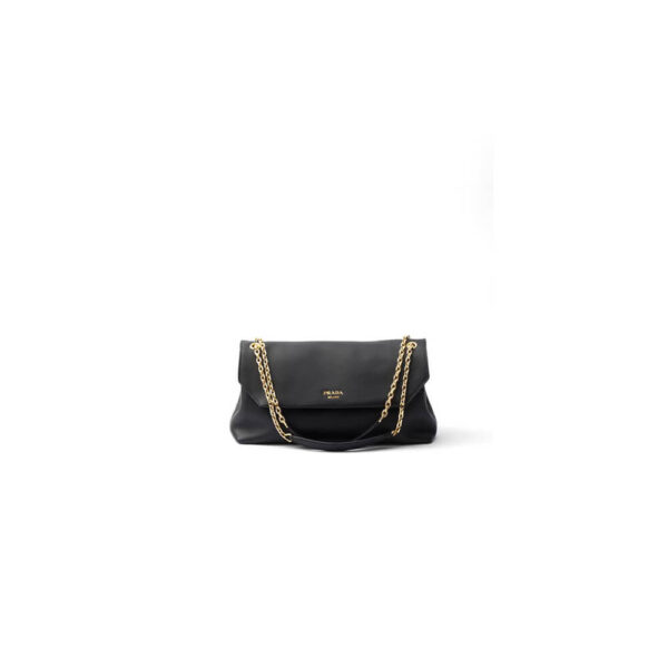 Prada Medium leather shoulder bag (High-end Grade) black