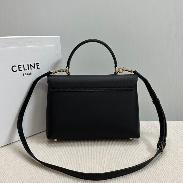 CELINE Medium size NINO bag in soft cow leather black - Image 4
