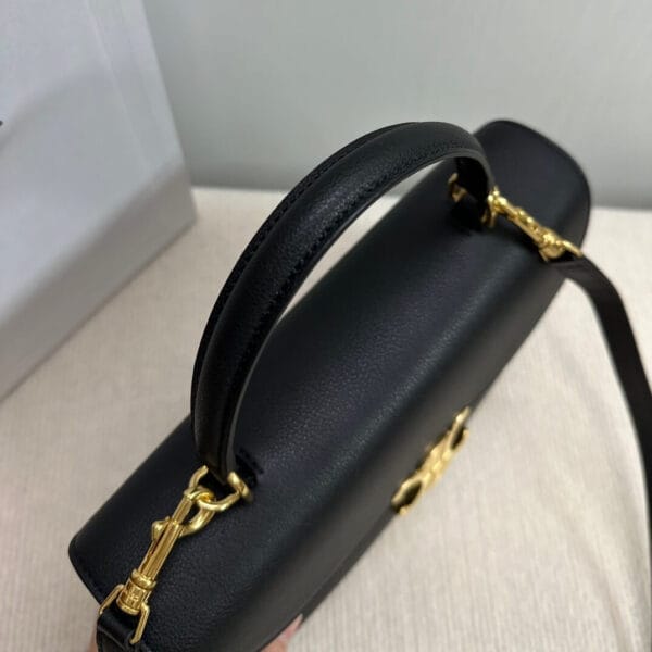 CELINE Medium size NINO bag in soft cow leather black - Image 5