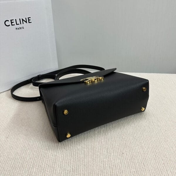 CELINE Medium size NINO bag in soft cow leather black - Image 6
