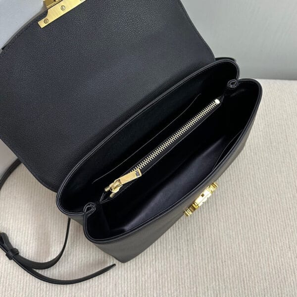 CELINE Medium size NINO bag in soft cow leather black - Image 9