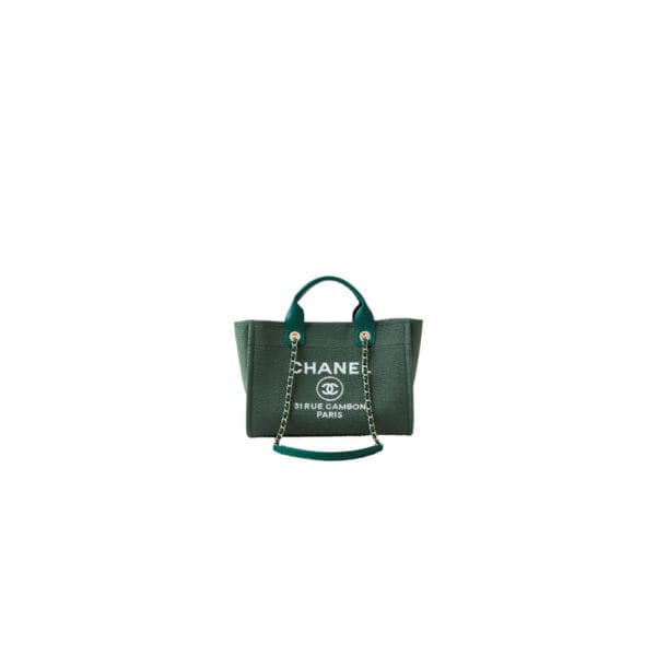 Chanel Small Tote Bag Green