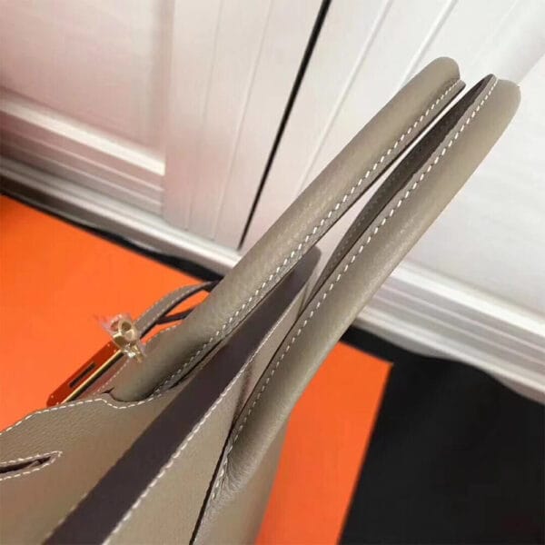 HERMES BIRKIN BAG 30 Medium grey - Image 6