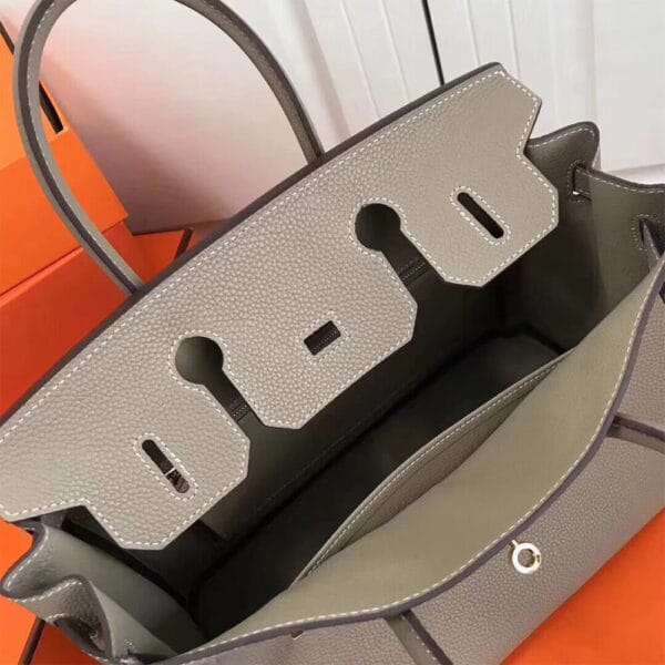 HERMES BIRKIN BAG 30 Medium grey - Image 8