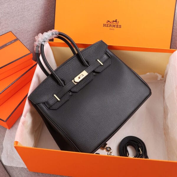 HERMES BIRKIN BAG 25 black - Image 3