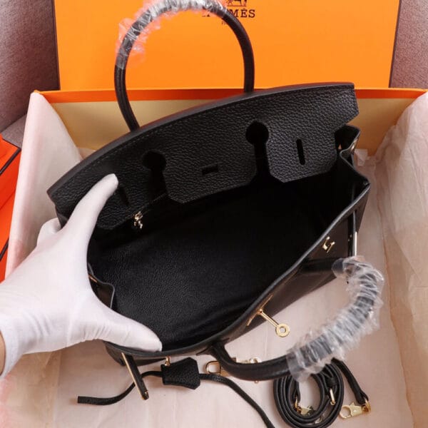 HERMES BIRKIN BAG 25 black - Image 8