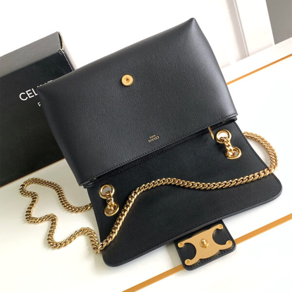 Medium CELINE VICTOIRE bag in soft calfskin black - Image 7