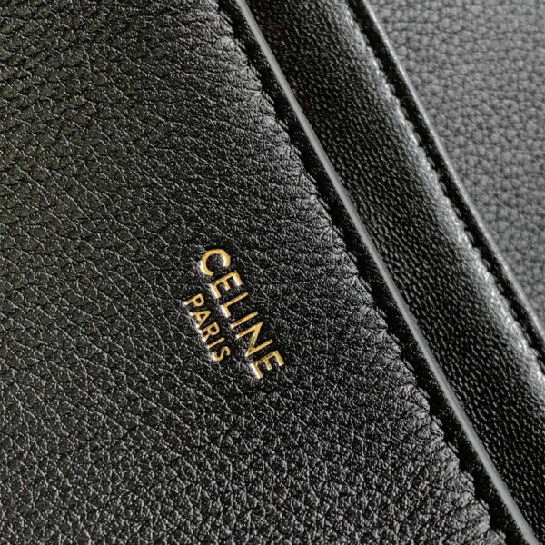 Medium CELINE VICTOIRE bag in soft calfskin black - Image 8