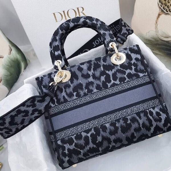 DIOR MEDIUM LADY D-LITE BAG black - Image 5